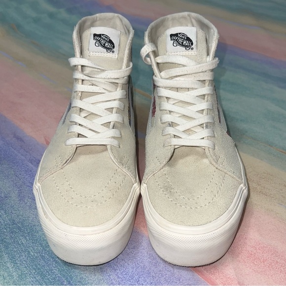 Vans Sk8-Hi Tapered Paisley Bloom Turtledove Platform Women's size 9.5 - Picture 4 of 8